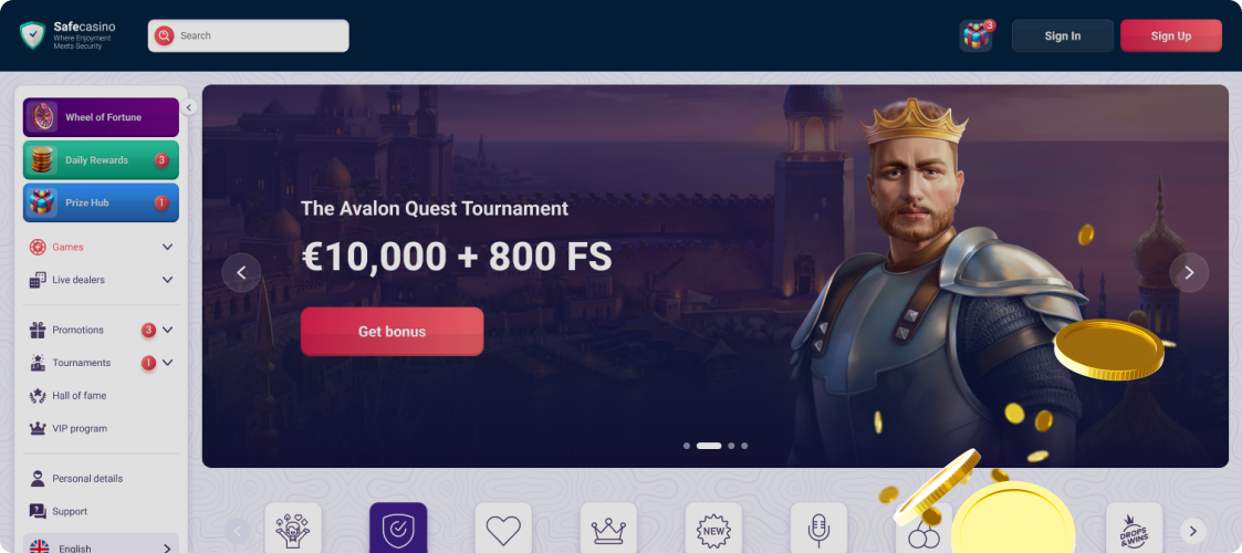 Safe Casino Offerte Bonus